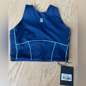 Bandit  Running Stamina crop with merrow edge.  Navy size